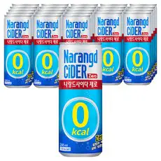 상품 이미지: 나랑드사이다 제로, 245ml, 24개