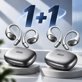 상품 이미지: 1+1 QCY Crossky R50 무선 이어폰 오픈형 블루투스 헤드셋
