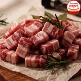 상품 이미지: (신선집중) 꼬소한 한입 삼겹살 500g 총 2kg (500g x 4팩)