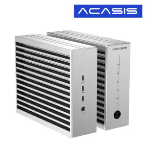 상품 이미지: 아카시스 TB504 4베이 썬더볼트5 80Gbps NVME SSD 외장케이스 외장형