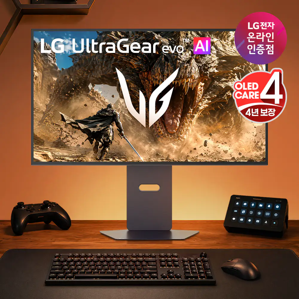 상품 이미지: LG GX8 울트라기어 올레드 evo AI 32GX870B OLED UHD 4K 240Hz FHD 480Hz 듀얼모드 게이밍 모니터 4세대 탠덤