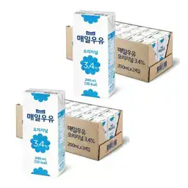 상품 이미지: 매일우유 멸균 오리지널 200ml, 48개