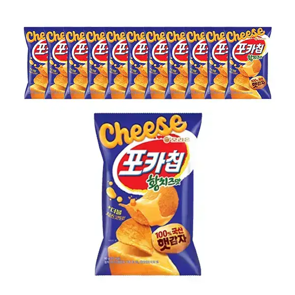 상품 이미지: 오리온 포카칩 황치즈 60g, 12개