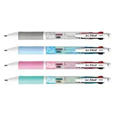 상품 이미지: 제트3볼 다색펜 0.7mm, 하양 + 하늘 + 분홍 + 민트, 1세트