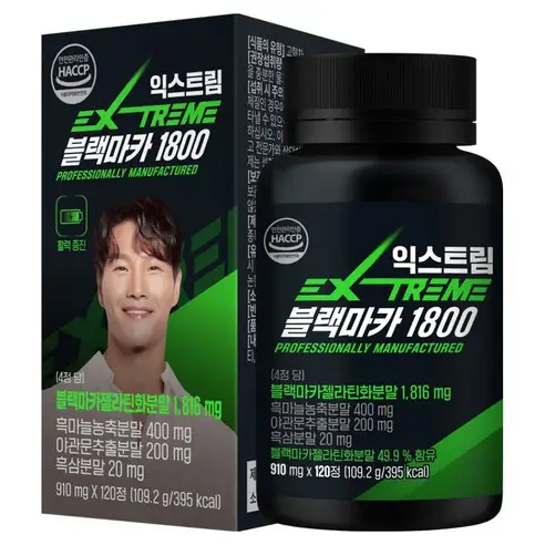 상품 이미지: 익스트림 블랙마카 1800, 120정, 1개