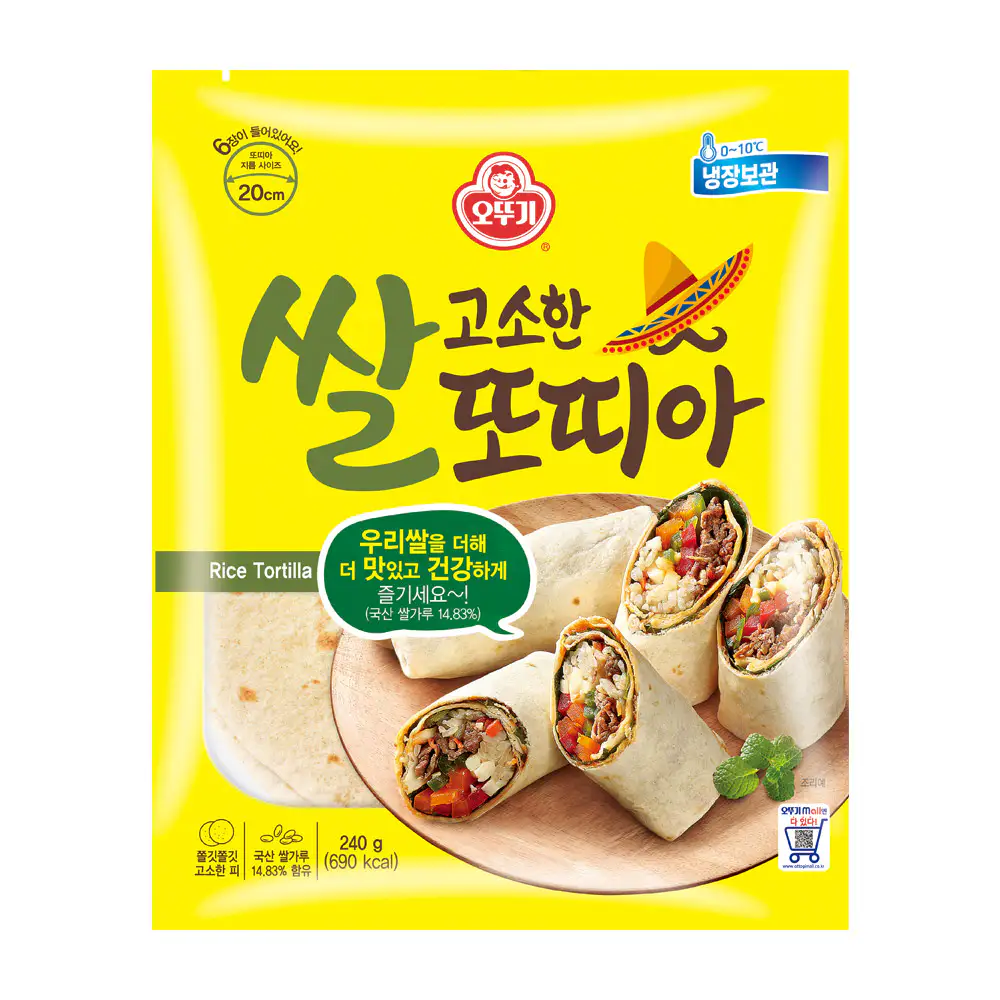 상품 이미지: 오뚜기 고소한 쌀 또띠아 240g
