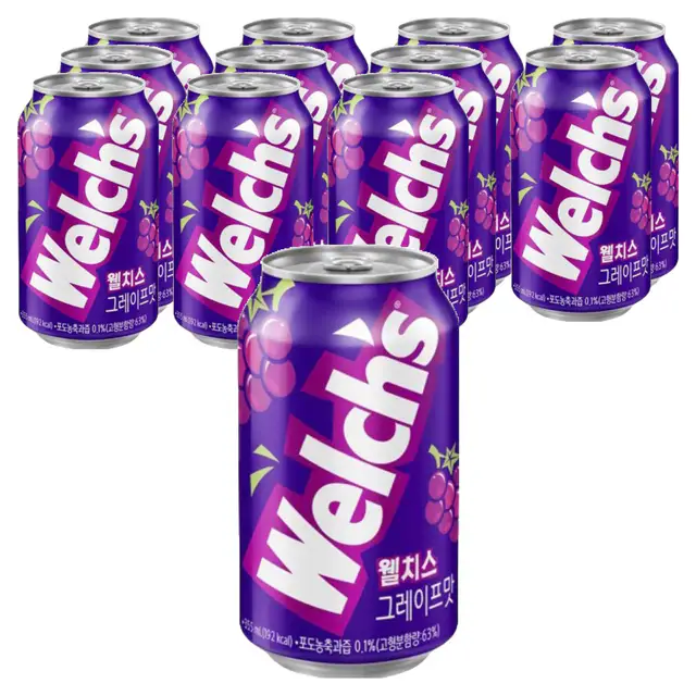 상품 이미지: 농심 웰치스 포도맛, 355ml, 12개