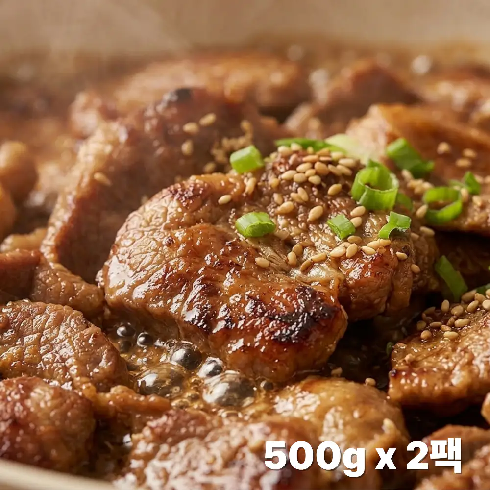 상품 이미지: 홍이 돼지양념구이 돼지갈비맛 양념갈비 500g, 2개