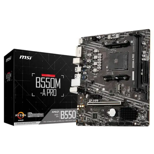 상품 이미지: MSI B550M-A 프로 메인보드 64GB 소켓 AM4 DDR4 마이크로 ATX