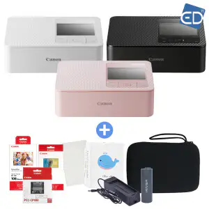 상품 이미지: 캐논 포토프린터 셀피 CP1500 핑크+RP-108+KC-36IP+PCC-CP400+가방+배터리+충전기+미니앨범+포켓융 /ED