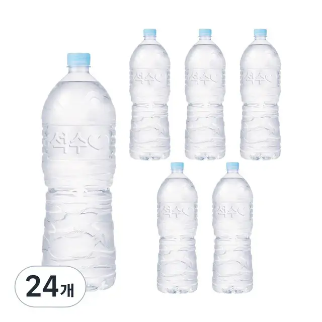 상품 이미지: 석수 무라벨 생수, 2L, 24개