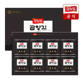 상품 이미지: [광천김] 곱창김 캔김 8캔 선물세트 (곱창캔 8캔)