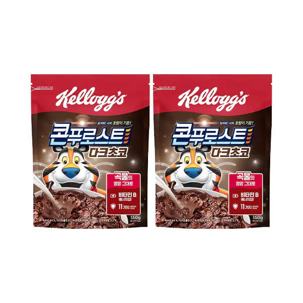 상품 이미지: 켈로그 콘푸로스트 다크초코 550g, 2개