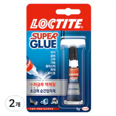 상품 이미지: 록타이트 수퍼 글루 액체형 초강력 순간접착제 3g, 2개