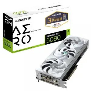 상품 이미지: GIGABYTE 지포스 RTX 5080 AERO OC SFF D7 16GB 피씨디렉트 E