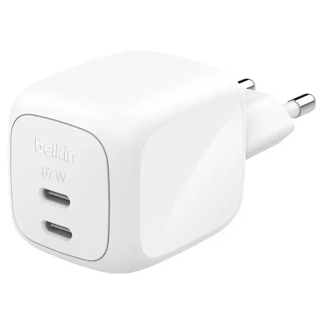 상품 이미지: 벨킨 Z Charger 67W USB C타입 듀얼 포트 GaN 초고속 충전기 WCH020krWH