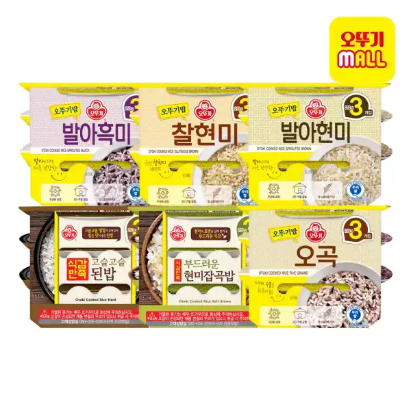 상품 이미지: 오뚜기밥 잡곡밥 210g 6종 18개+18개 (총 36개)