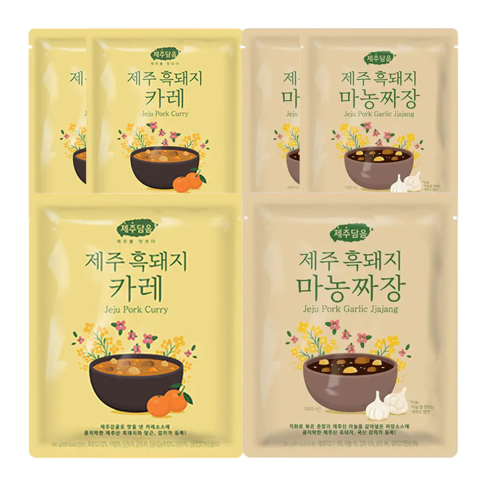 상품 이미지: [슈퍼적립] 오뚜기 제주담음 제주흑돼지 카레 250g 3개+마농짜장 250g 3개 외 2종