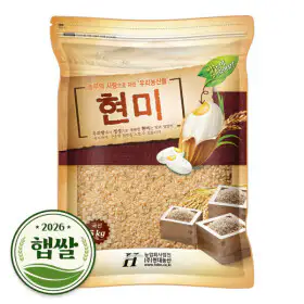 상품 이미지: 국산 현미 5kg / 2026년 햅쌀 / 10kg 구매시 사은품 증정