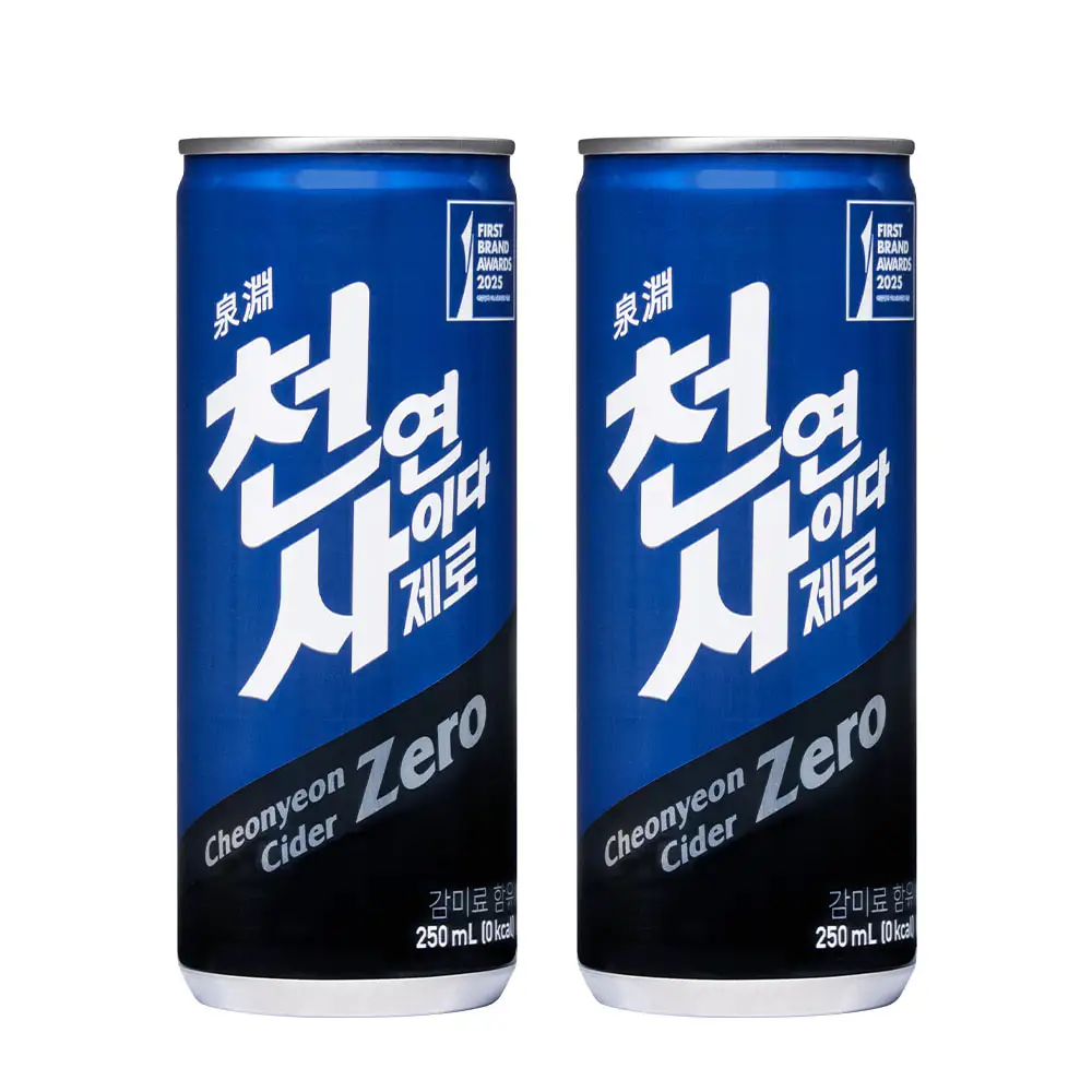 상품 이미지: 천연사이다 제로 250ml, 60개