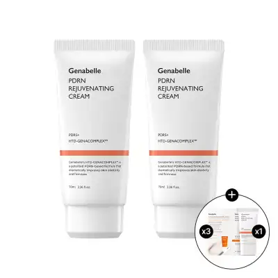 상품 이미지: PDRN 리쥬비네이팅크림 70ml 2개 + 톤업 선스크린 1mlX3매 + PDRN크림 20mlX1개