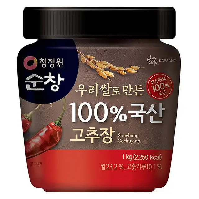 상품 이미지: 청정원순창 우리쌀로 만든 100% 국산 고추장, 1kg, 1개