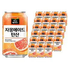 상품 이미지: 미닛메이드 자몽에이드 탄산, 355ml, 24개
