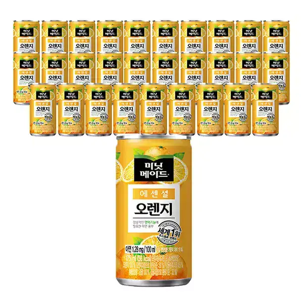 상품 이미지: 미닛메이드 에센셜 오렌지, 175ml, 30개