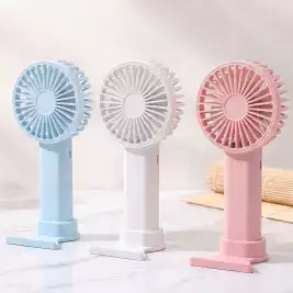 상품 이미지: 휴대용 무선 미니 손선풍기 탁상용 USB 충전식 초경량 거치대 저소음 냉각 핸드 핸디선풍기