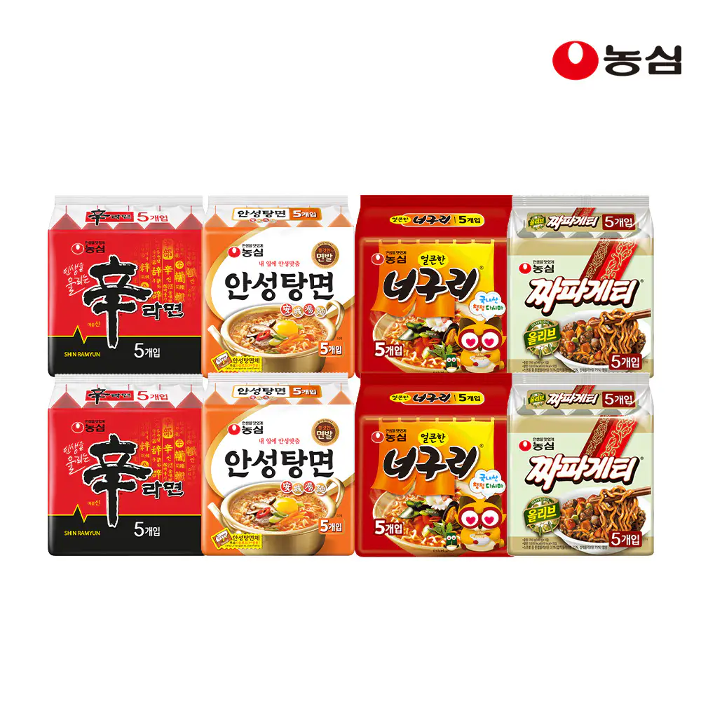상품 이미지: 농심 종합 혼합 라면세트 40입 (4종 구성)