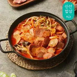 상품 이미지: [쿡솜씨] 햄가득부대찌개 의정부식 사골부대찌개 3가지햄 신선야채 밀키트
