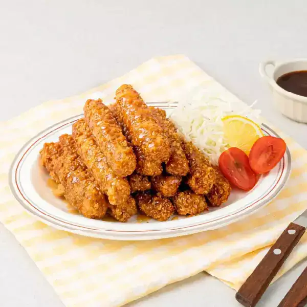 상품 이미지: [상신] 비쇼쿠 대파크림 치즈돈카츠 260g x 3팩(총 6장)