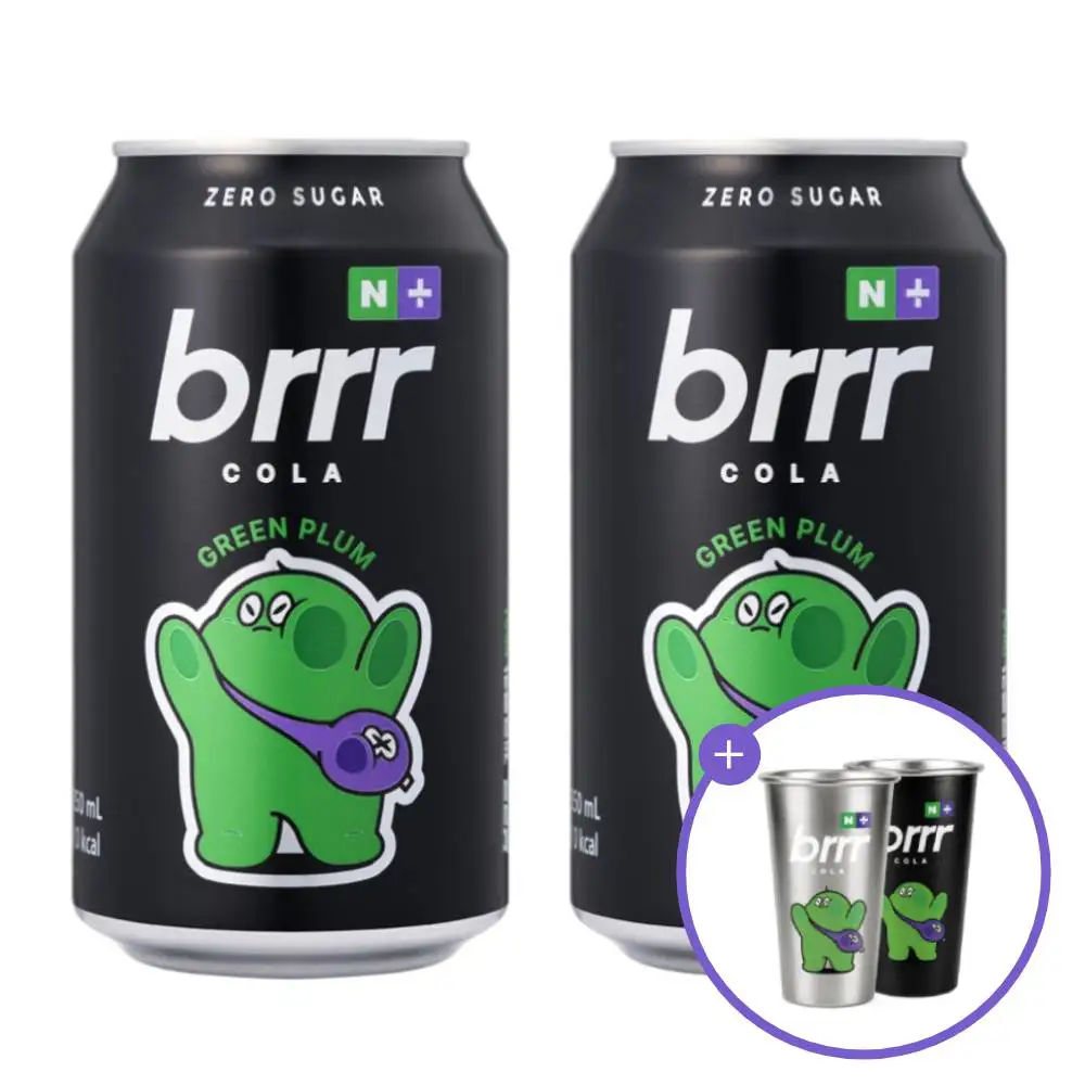 상품 이미지: [변온컵증정][네이버단독]  부르르 X 택이 제로콜라 매실, 350ml, 24개