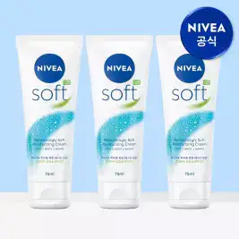 상품 이미지: 니베아 소프트 리프레싱 모이스춰라이징 크림 75ml 3개