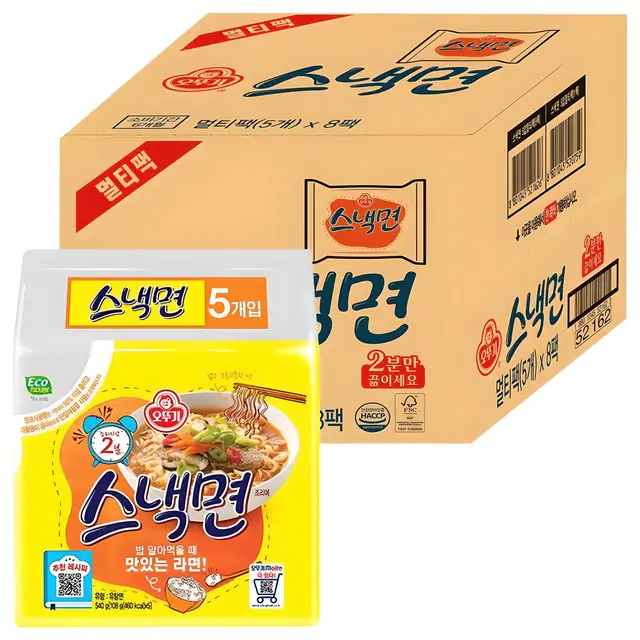 상품 이미지: 오뚜기 스낵면 108g, 40개
