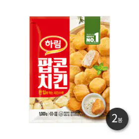 상품 이미지: 하림  팝콘치킨 1kg 2봉