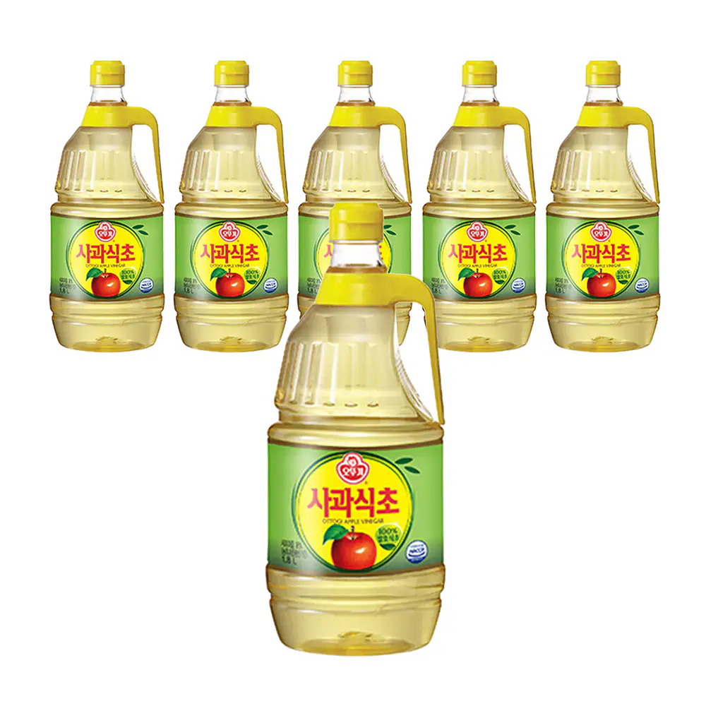 상품 이미지: 오뚜기 사과 식초 1.8L, 6개