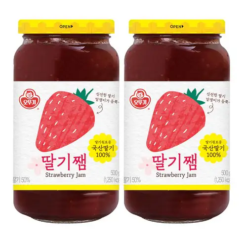 상품 이미지: 오뚜기 딸기쨈, 500g, 2개