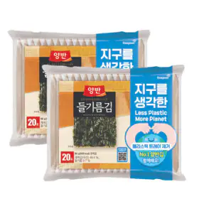 상품 이미지: 들기름김식탁20P(8매) 에코패키지 2세트 총 40p