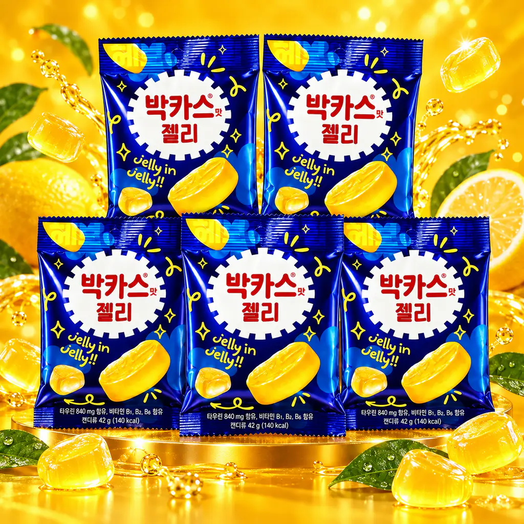 상품 이미지: 동아제약 박카스맛 박카스 젤리 42g (5봉) 어린이 영양 간식 비타민 젤리