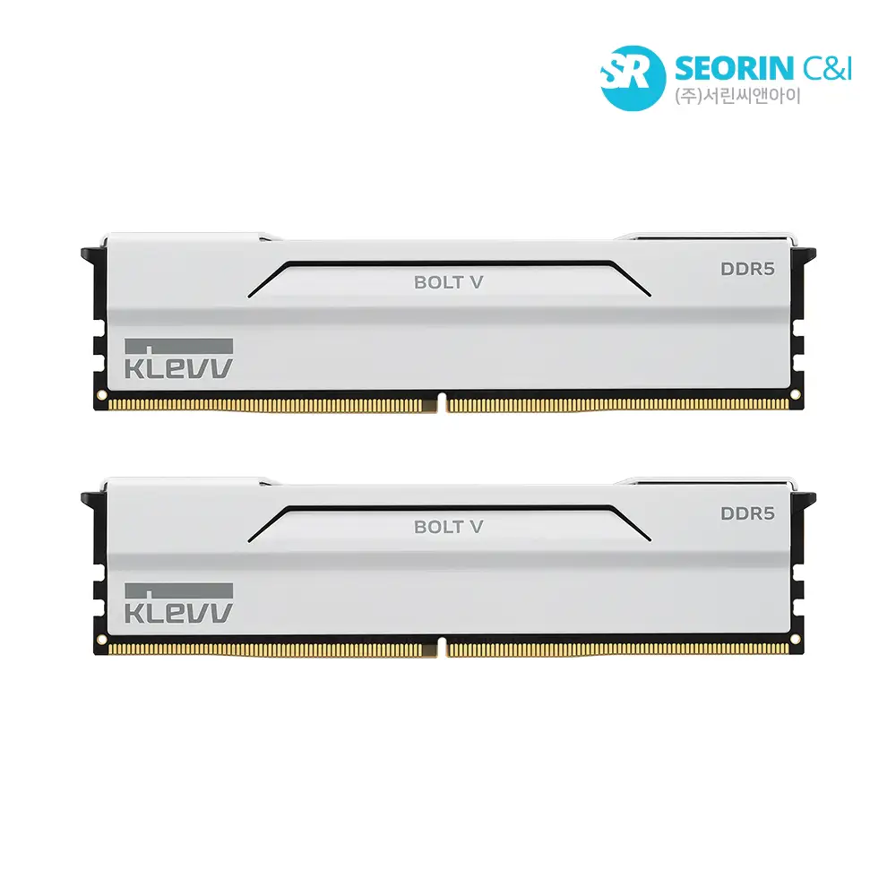 상품 이미지: [추석세일] 에센코어 클레브 DDR5-6000 CL30 BOLT V 화이트 AMD 패키지 서린 (32GB(16Gx2))