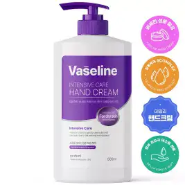 상품 이미지: 메르헨트 바세린 인텐시브 대용량 핸드크림 500ml x 1개 핸드로션 고보습 퍼퓸 향좋은