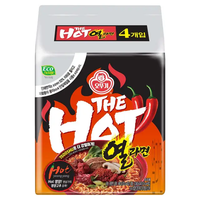 상품 이미지: 오뚜기 더핫 열라면 120g, 4개
