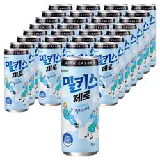 상품 이미지: 밀키스 제로 탄산음료, 250ml, 30개