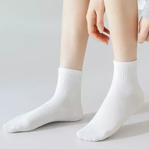 상품 이미지: 여성용 뉴 카바 단목 얇은 골지 데일리 학생 일상 양말 10켤레
