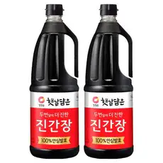 상품 이미지: 햇살담은 두번달여더진한 진간장, 1.7L, 2개