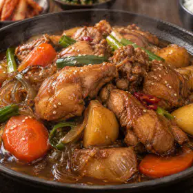상품 이미지: 춘천 가마솥 찜닭 1KG+1KG 총2kg 간장 매콤 맛선택 / 국내산 닭고기 닭갈비 닭볶음탕
