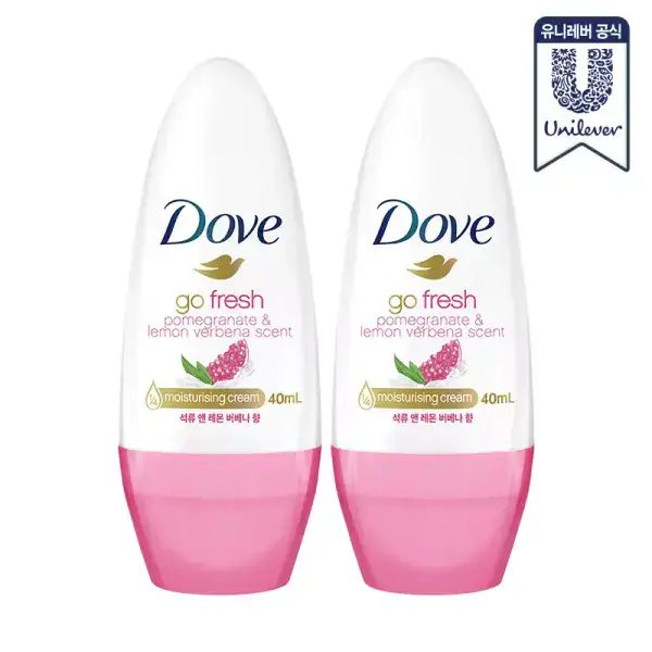 상품 이미지: 도브 데오드란트 롤온 석류 앤 레몬버베나 40ml 2개