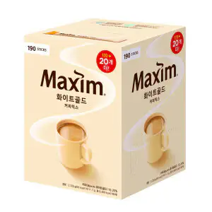 상품 이미지: 맥심 화이트골드 커피믹스 190T(170T+20T)