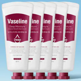 상품 이미지: (4:1 증정) 바세린 딥모이스처 핸드크림 60ml 5개 고보습 향기좋은 핸드로션 휴대용 단체선물 답례품